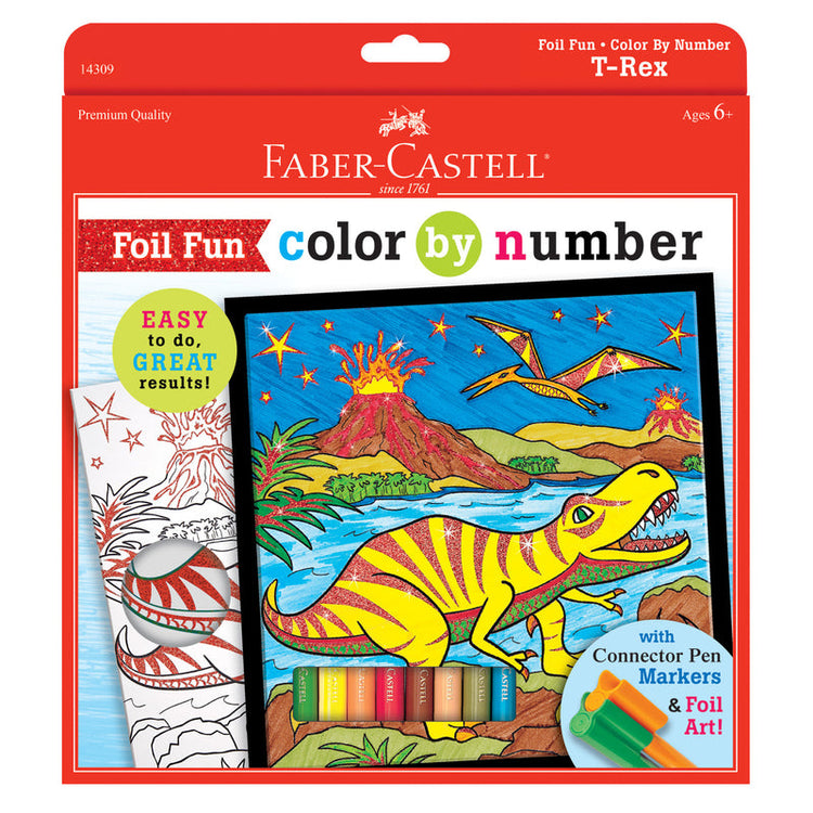 Marker Color By Number | T-Rex Foil Fun