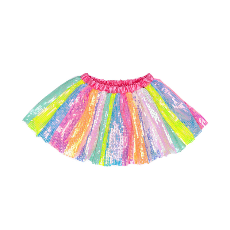 Stripy Sequins Skirt, Size 4-6 40805
