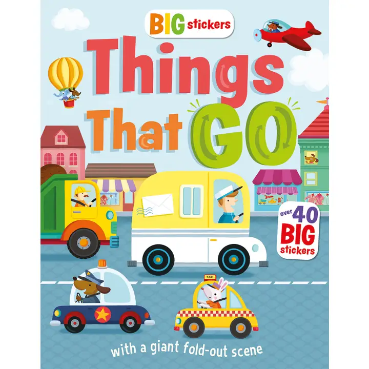 Big Stickers: Things That Go by Lauren Holowaty 3+ - 1