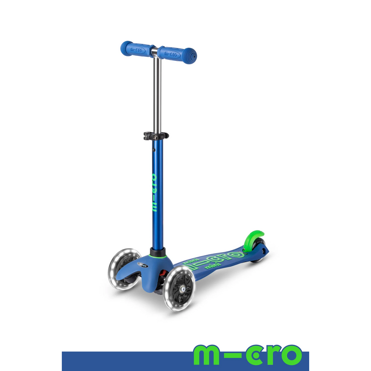 Deluxe Mini Led Micro Scooter |Crystal Blue