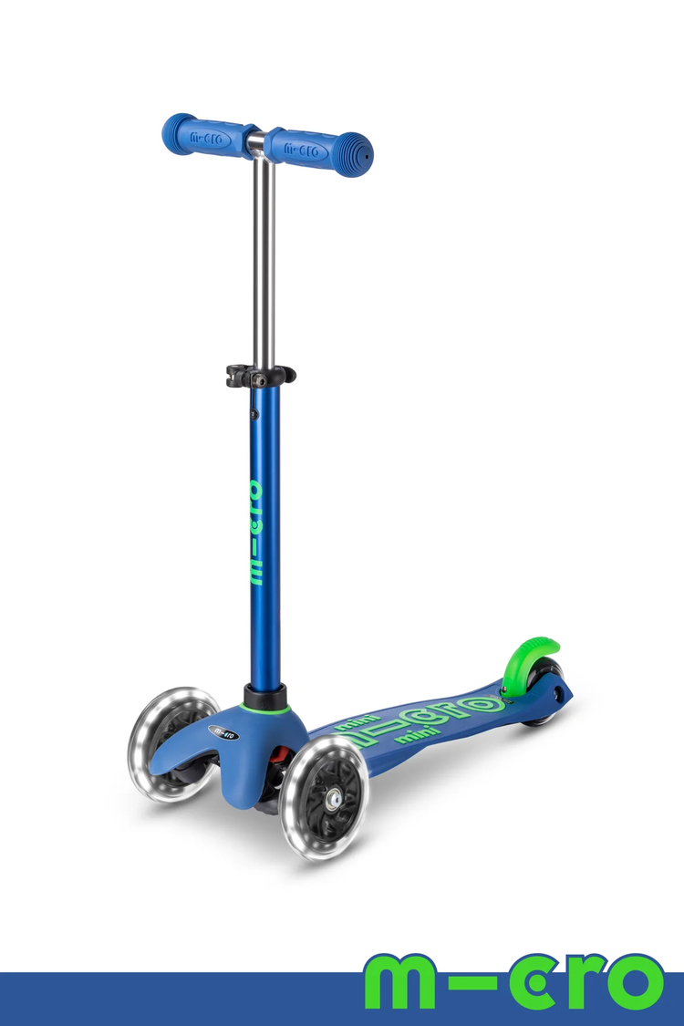 Deluxe Mini Led Micro Scooter |Crystal Blue - CR Toys