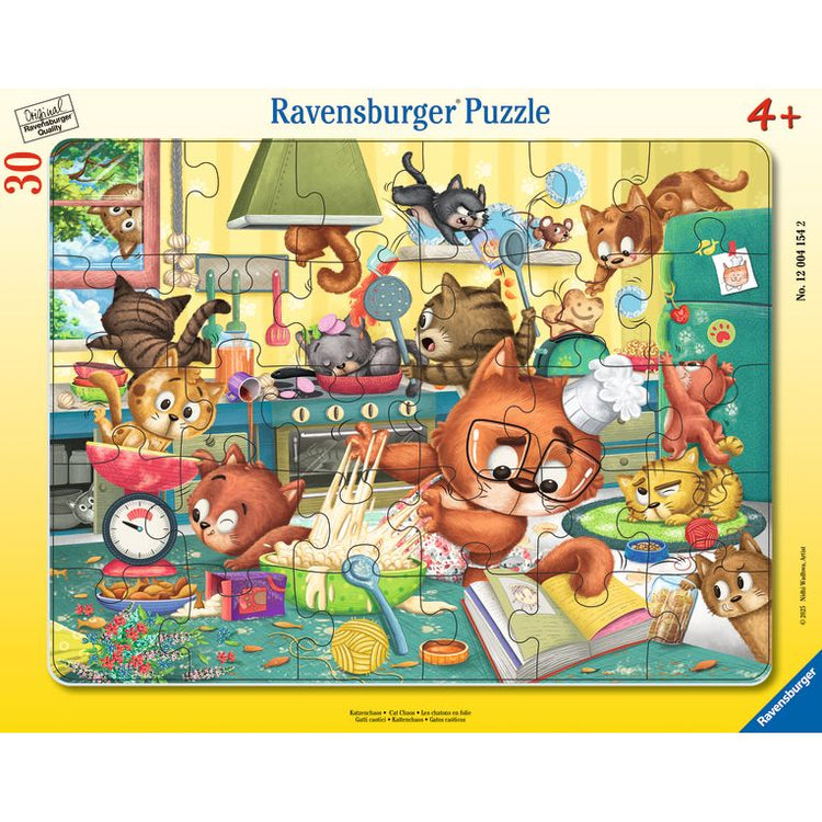 Puzzle | Cat Chaos 30 Pc | Frame Puzzle - CR Toys