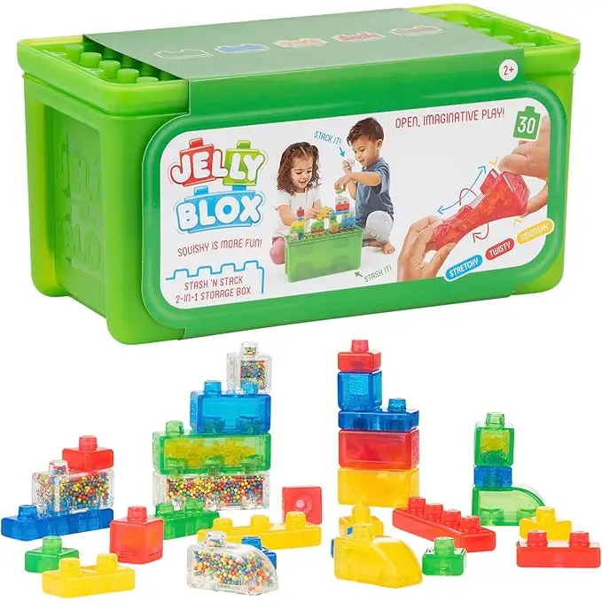 Jelly Blox | Stackable Stash & Stack 2+ - CR Toys