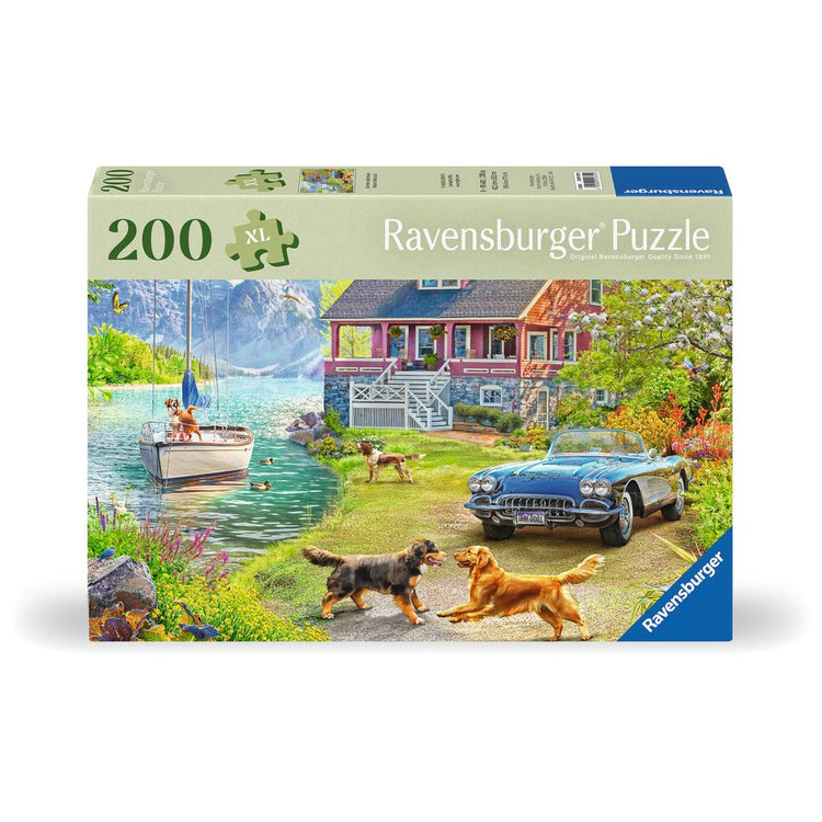 Puzzle | Summer Lake House | 200 Pc - CR Toys