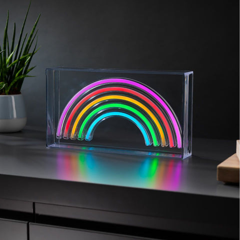 Neon Light Boxed Rainbow Light 94126