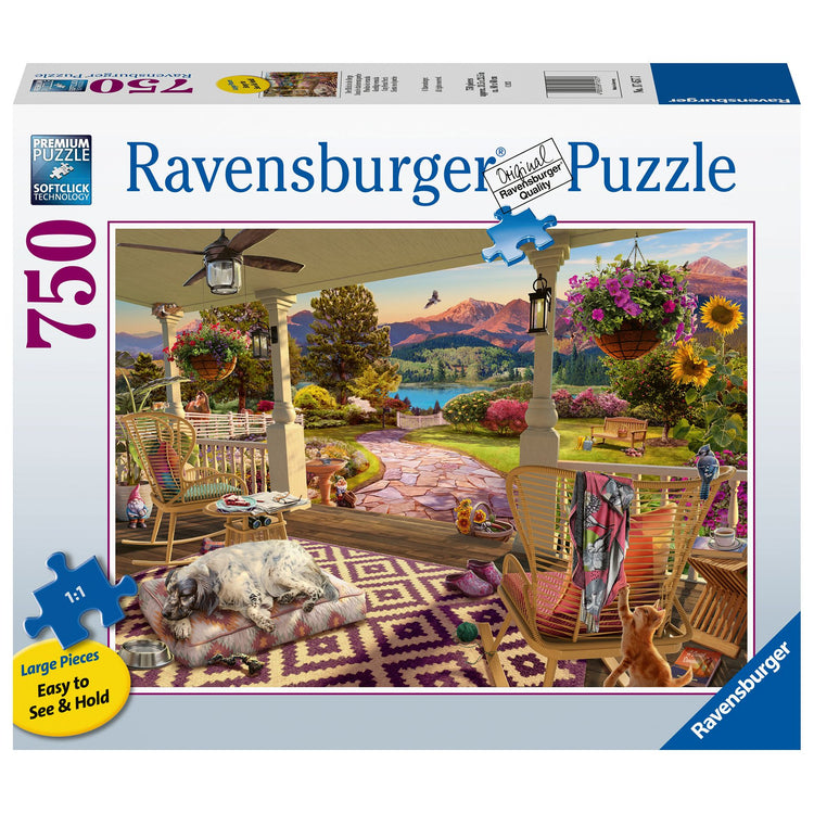 Puzzle | Cozy Front Porch | 750 pc Large Format - CR Toys