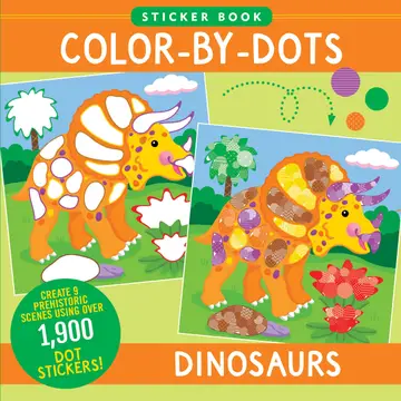 Color By Dots Sticker Books | Dinosaurs 4+ - 1