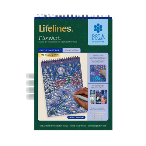 Lifelines FlowArt | Metallic Dot by Letter Winters Glow - 1