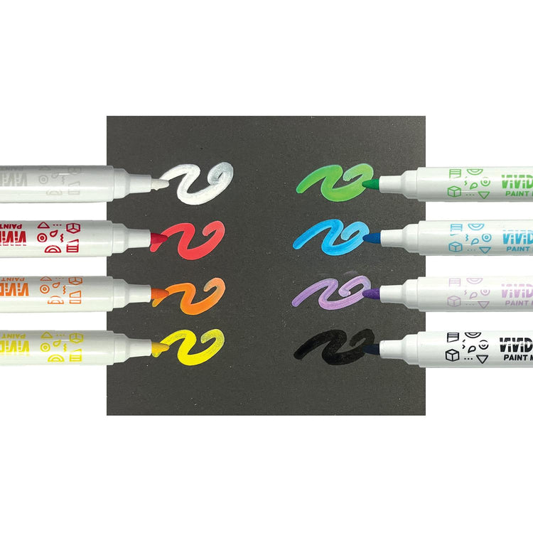 Vivid Pop Acrylic Paint Markers 8+