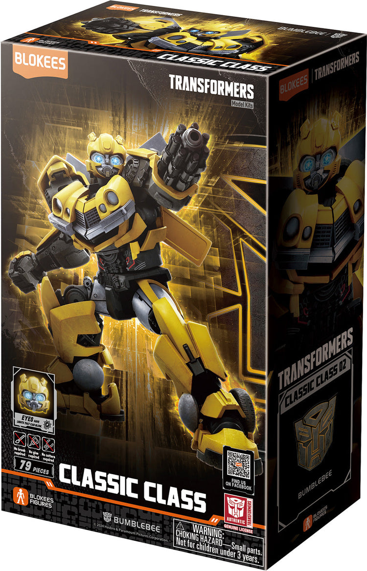 Blokees Transformers Bumblebee Classic Class model kit box with 79 pieces