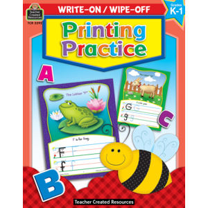 Write-On/Wipe-OD Book | Printing Practice - CR Toys