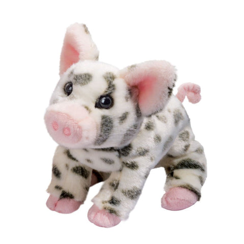 Pauline Black Spotted Pig Plush - 1