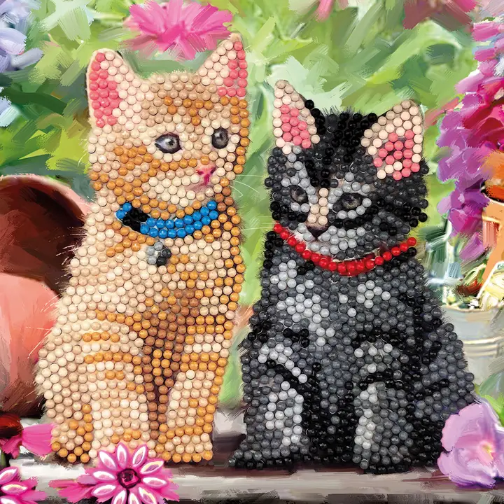 Crystal Art Card Kit | Cat Friends 8+ - 2