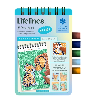 Lifelines | Flowart Mini | Dot by Letter | Furry Friends - CR Toys