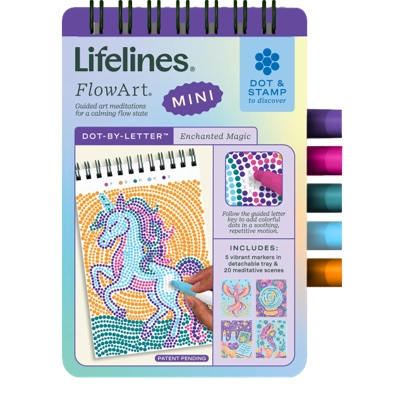Lifelines | Flowart Mini | Dot by Letter | Enchanted Magic - CR Toys
