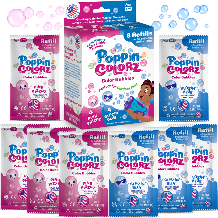 PoppinColorz | Variety 8 Pack Refills