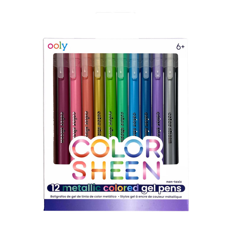 Color Sheen Metallic Gel Pens - Set Of 12 132-151