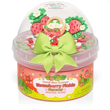 Kawaii Slime | Strawberry Fields Forever Strawberry Scented Glitter Slime - 1