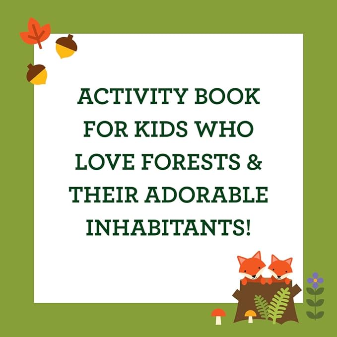 Coloring Book With Stickers | Woodland