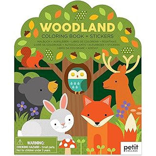 Coloring Book With Stickers | Woodland