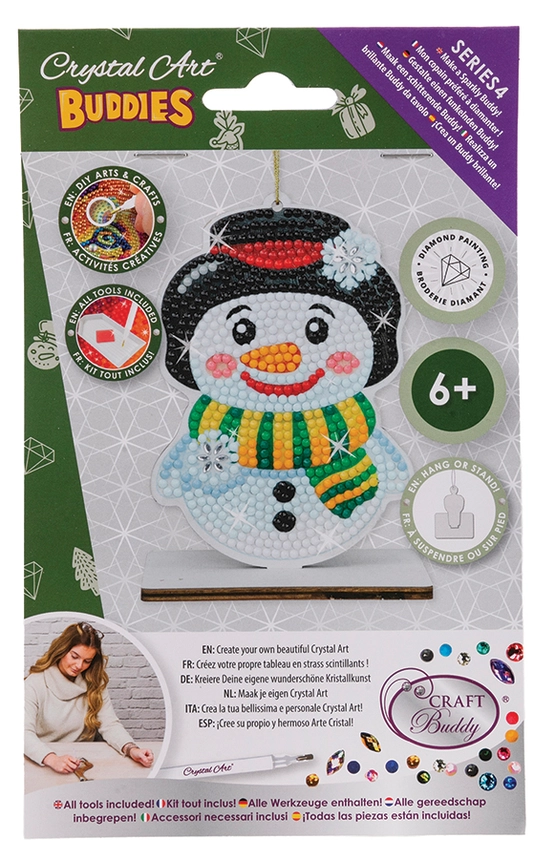 Crystal Buddies | Christmas Ornament | Snowman 6+ - 1
