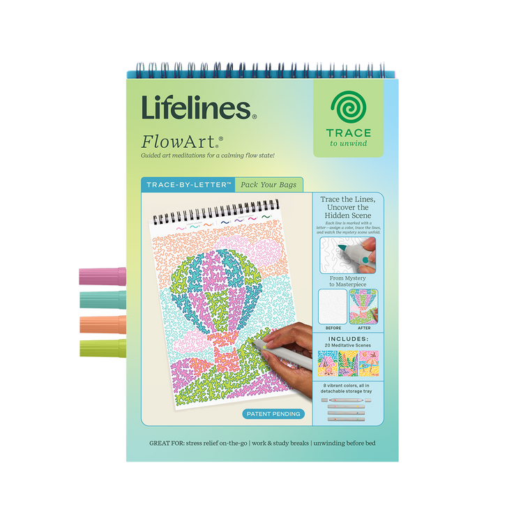 Lifelines | FlowArt | Trace-By-Letter, Pack Your Bags - CR Toys