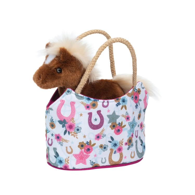 Sassy Sak | Boho Horseshoe W/Horse Plush 2+ - 1