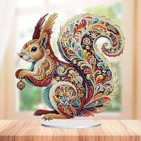 Diamond Painting | Gemstone Squirrel Tabletop Decoration - 1