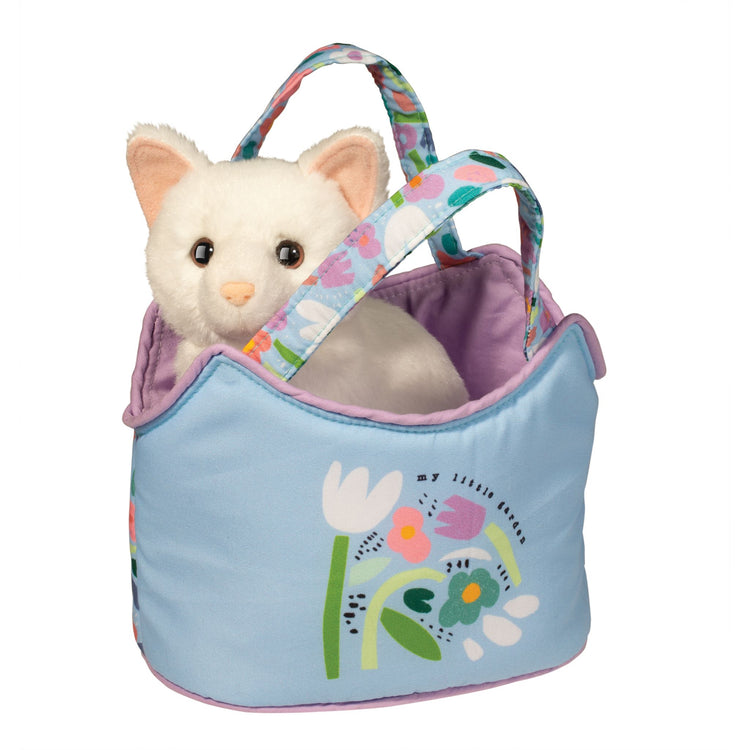 Sassy Sak | My Little Garden White Cat Plush 2+ - 1