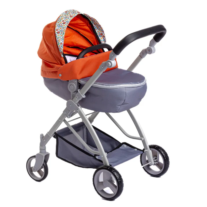 Berenguer Boutique | Playtime | Deluxe Folding Sports Pram Stroller 81489Nature