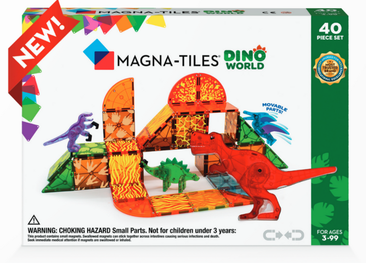 Magna-Tiles | Dino World 40 Pc - 1