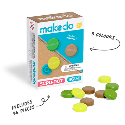 Makedo | Scru-Dot | Wild Thing 36pc 4+