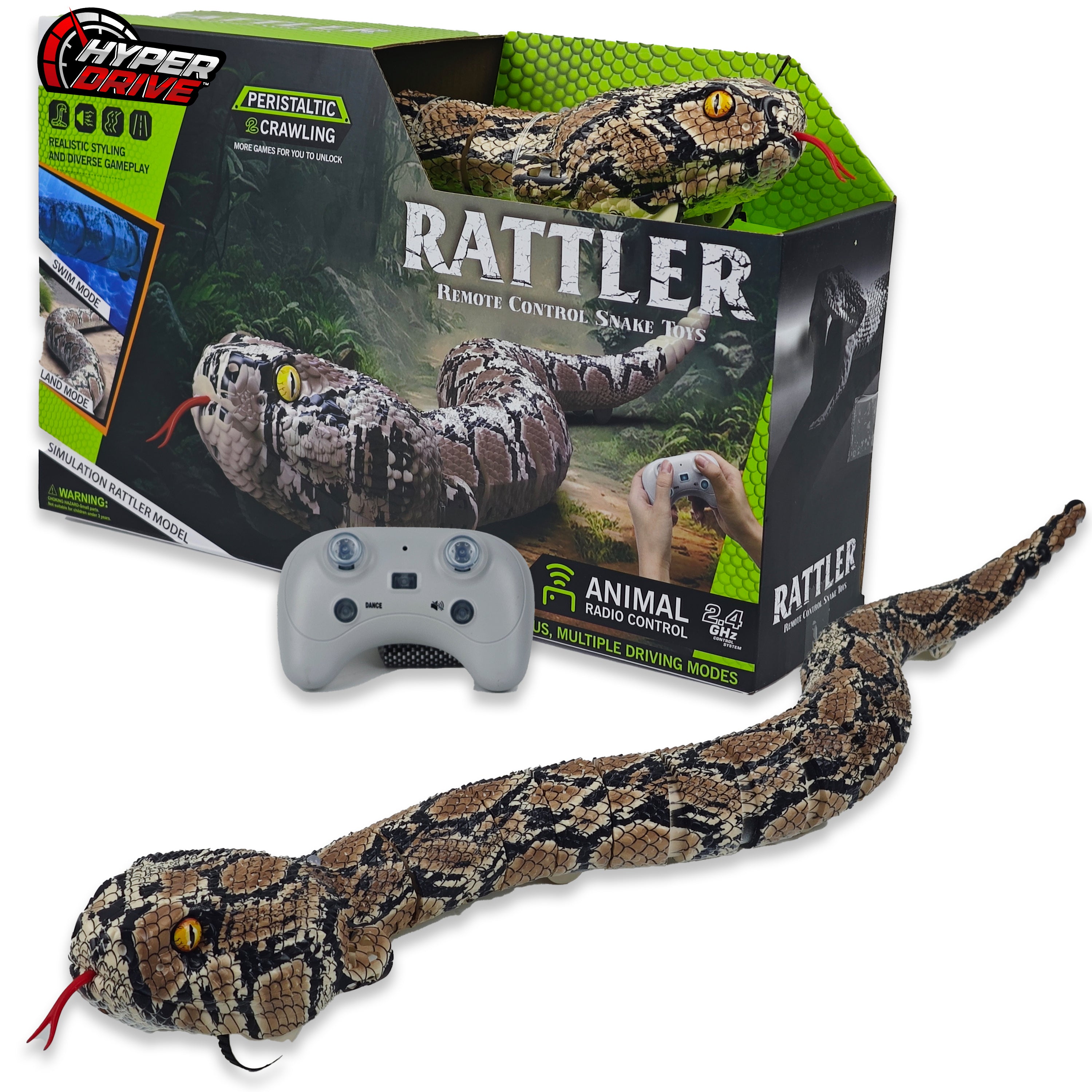 Rattle Snake | Remote Control for land AND water | CR Toys
