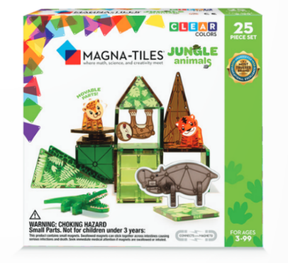 Magna-Tiles® Jungle Animals - 25 Piece Set