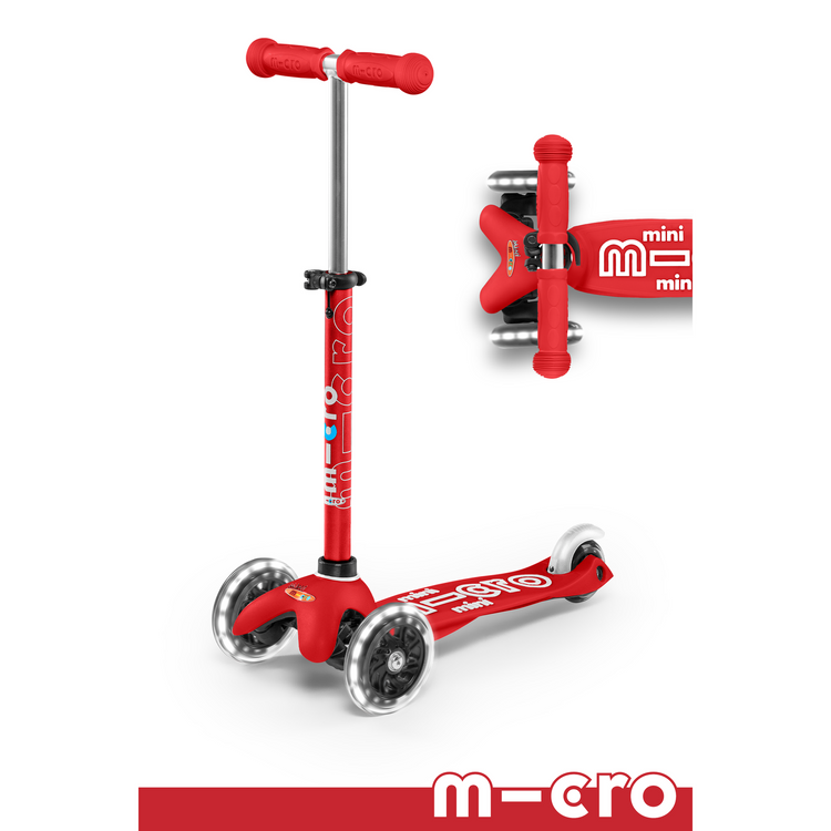 Deluxe Mini Led Micro Scooter |Red