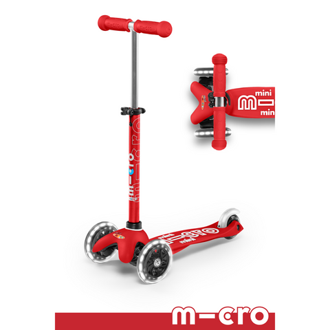 Deluxe Mini Led Micro Scooter |Red