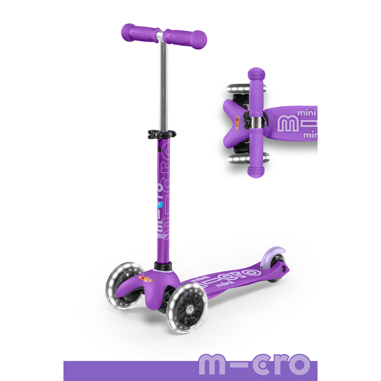 Deluxe Mini Led Micro Scooter |Purple