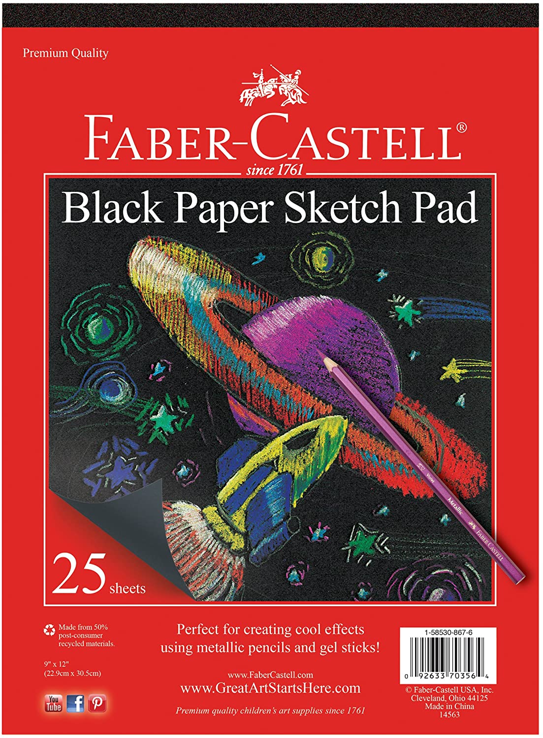 Sketch Pad | Big | 9 x 12 | 20 Sheets | School Supplies | COD