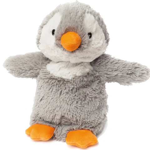Cozy Plush Warmies Gray Penguin 3+