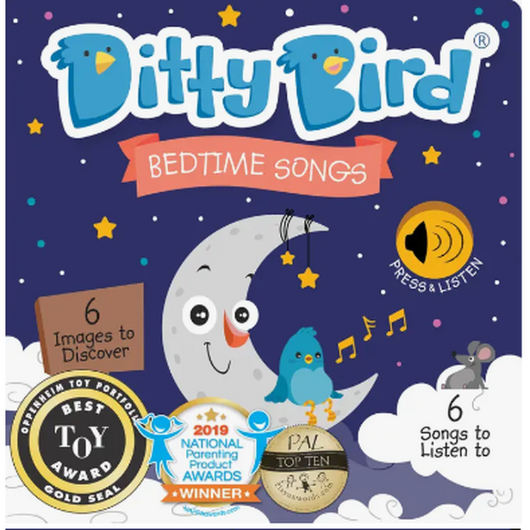 Ditty Bird Baby Sound Book: Bedtime Songs - Storytime Board Book For Ages 1+