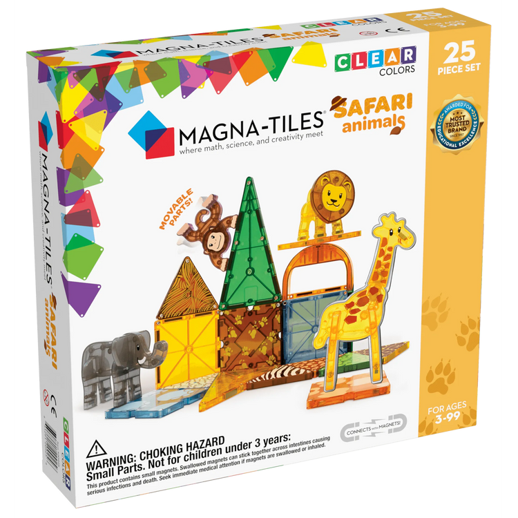 Magna-Tiles | Safari Animals 25 Pc