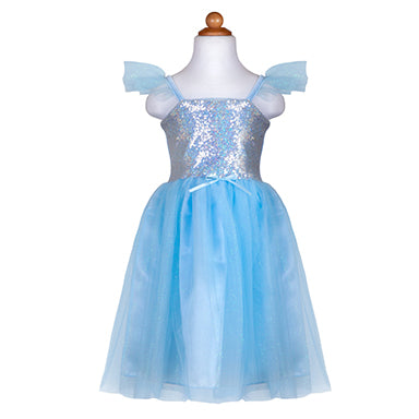 Sequins Princess Dress - Blue (Size 5-6)