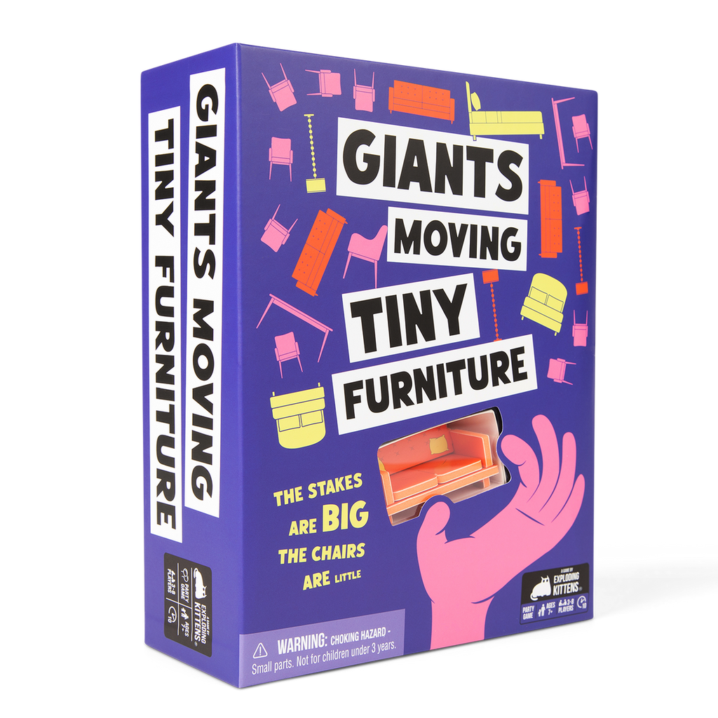 Exploding Kittens | Giants Moving Tiny Furniture Party Game | Ages 7+ - 1