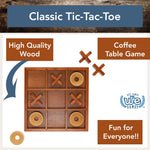 Tic Tac Toe | Solid Wood Board | 9 Inch Game - 4
