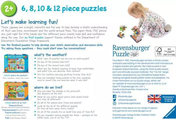 Puzzle |  Where do We Live 6, 8, 10, 12 pc Puzzles - 4
