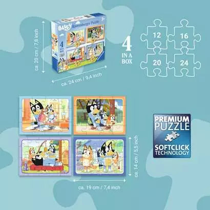 Puzzle | Bluey | 12, 16, 20, 24 pc 3+ - 6