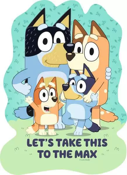 Puzzle | Bluey | 4 Large Shaped Pieces 3+ - 3