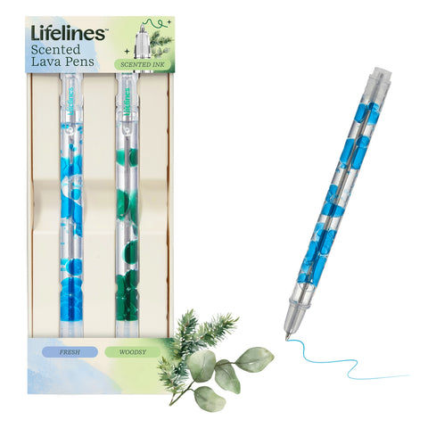 Scented Lava Pen Set | 2-Pack | Blue/Green - 1