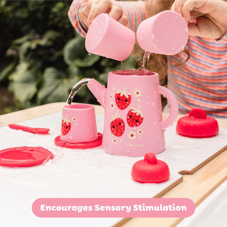 Silicone Tea Set | Strawberry Patch 1+ - 5
