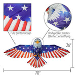 Kite | 70" Patriotic Bald Eagle Kite - CR Toys